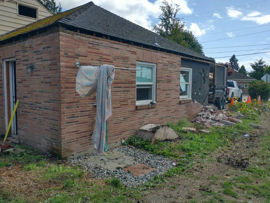 Exterior Wall Demolition and removal Snohomish County, WA 1