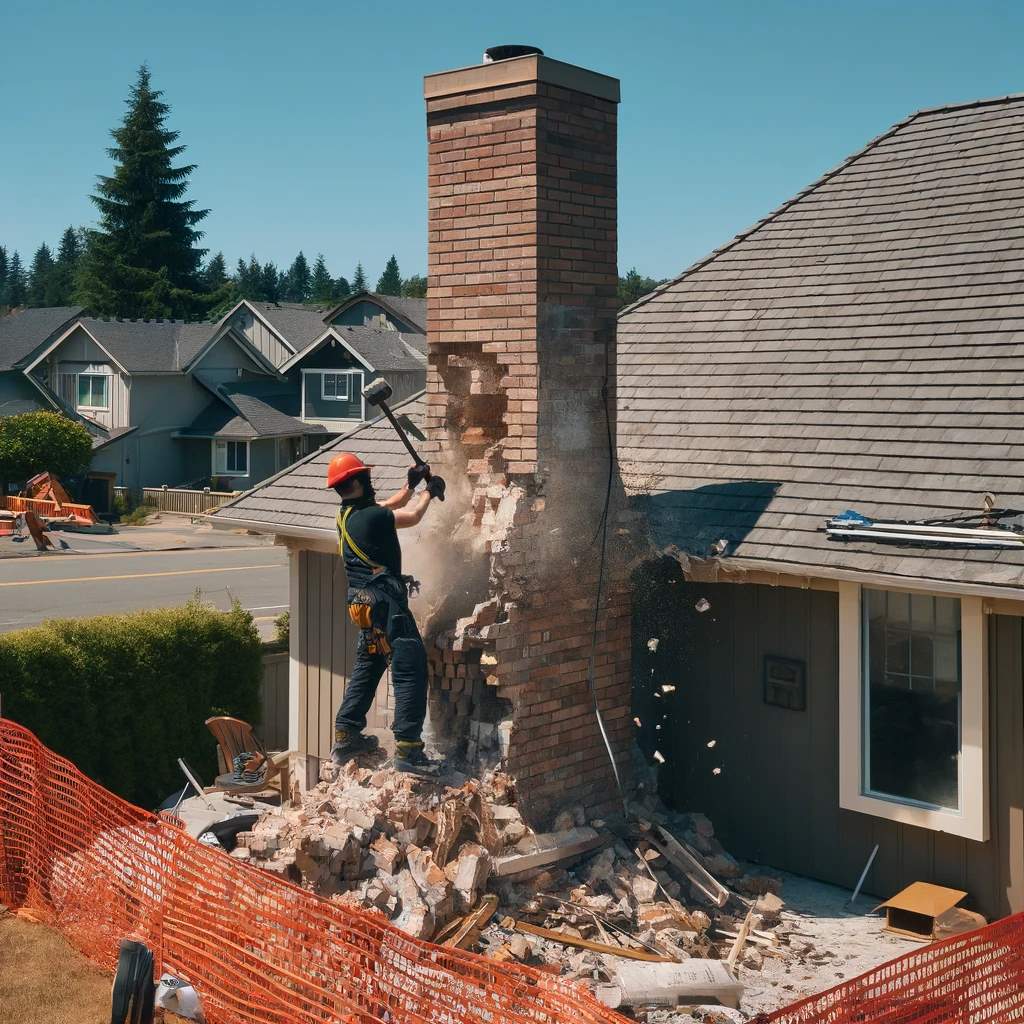 Chimney Demolition in Washington